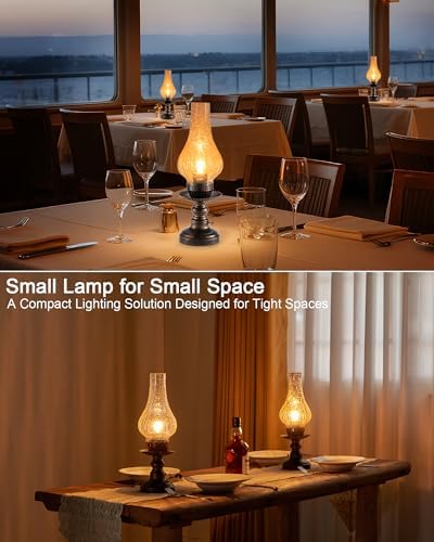 UMEXUS Vintage Rechargeable Cordless Table Lamp, Small