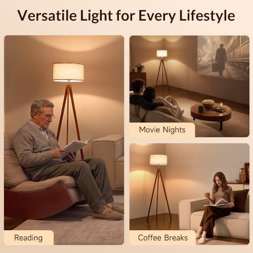 LEPOWER Tripod Floor Lamp, Mid-Century Modern