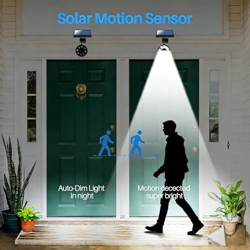 Solar Motion Flood Lights, 1400LM, 9W
