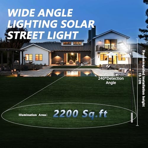Solar Street Light, IP67 Waterproof, Motion Sensor