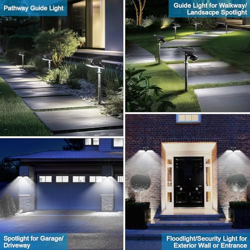 Sunvivo Solar Motion Lights, Dual Head, 360° Rotatable