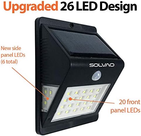 SOLVAO Solar Security Light, 26 LED, 1 Pack