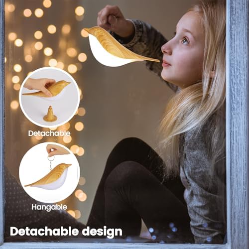 Haotao Small Bird Table Lamp, 2600mAh Rechargeable