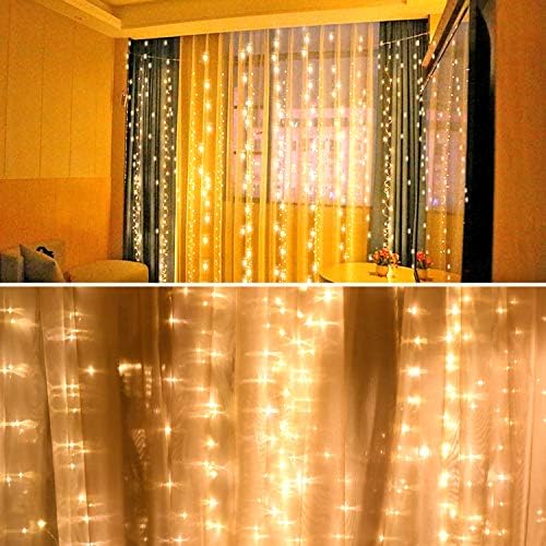 LED String Lights, 300 LED 9.8ft x 9.8ft White