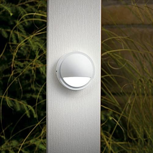 Kichler Half Moon LED Deck Light, White
