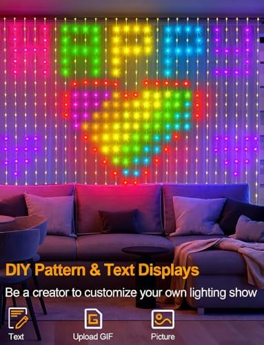 echosari 400 LED Smart Curtain Lights