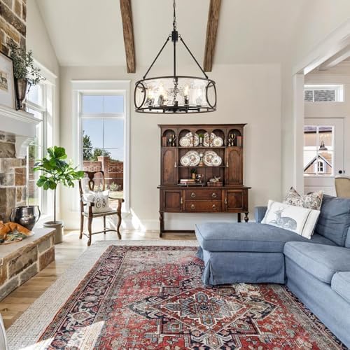 6-Light 19.5" Drum Chandelier