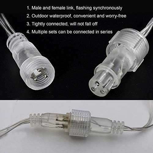 LED Icicle Christmas Lights, 13FT, 96 LEDs