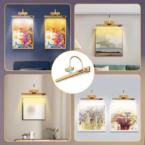 LYTARA Rechargeable Cordless Picture Light, Gold