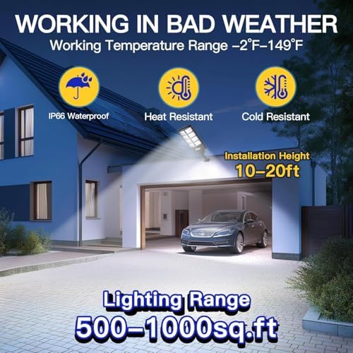 Waterproof Solar Lights, Motion Sensor, Dusk to Dawn