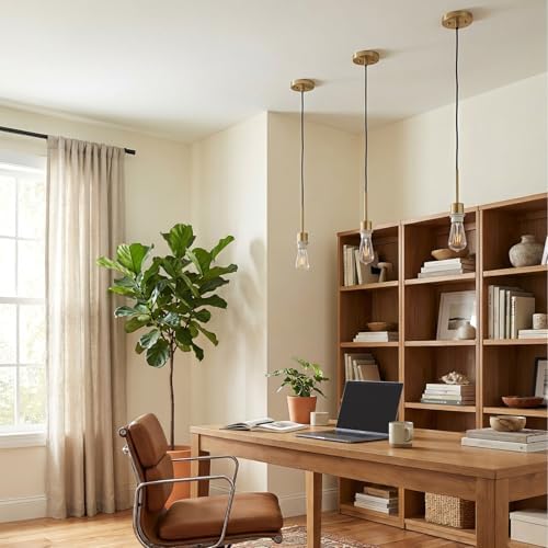 Adjustable Pendant Light Kit, E26 Socket, Gold