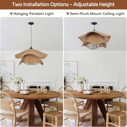 Littleglovo 23.6" Rustic Pendant Light
