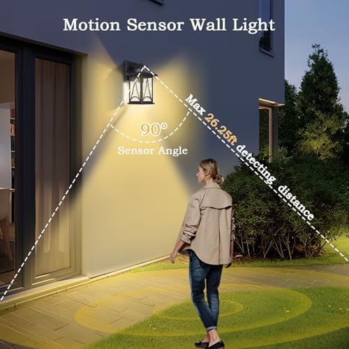 Solar Motion Sensor Wall Lights, Waterproof, SR016-W