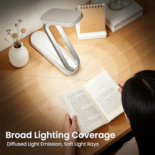 Foldable Rechargeable LED Desk Lamp, White