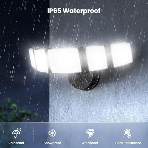 Onforu 15000lm LED Flood Lights, 5 Adjustable Heads