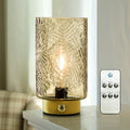 ULAROOM Rechargeable Glass Table Lamp, Amber