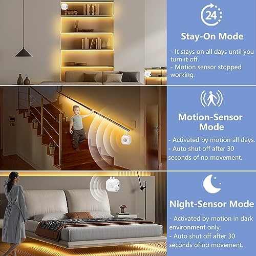 16.4ft Motion Sensor Under Bed LED Strip Lights