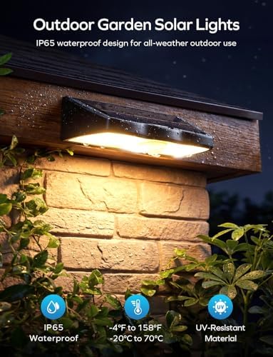 Solar Fence Lights, 8 Pack, Motion Sensor
