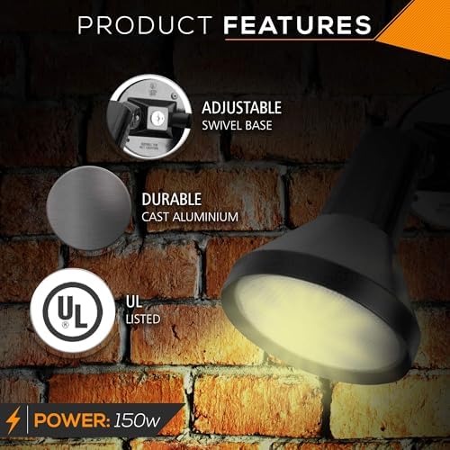 Ciata 15" 2-Head Outdoor Security Flood Light