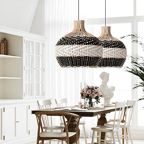 Arturesthome Handmade Woven Rattan Pendant Light