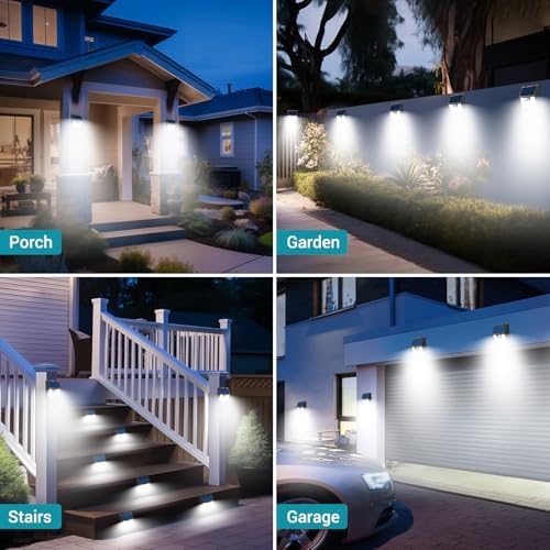 Peasur 10-Pack Solar Motion Sensor Lights, Waterproof