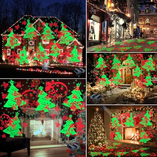 Christmas Projector Lights with Timer, Santa Claus and Jingle Bells