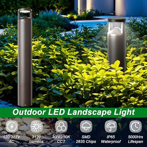 24W 42-Inch LED Bollard Landscape Light