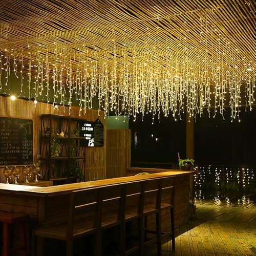 LED Icicle Christmas Lights, 13FT, 96 LEDs