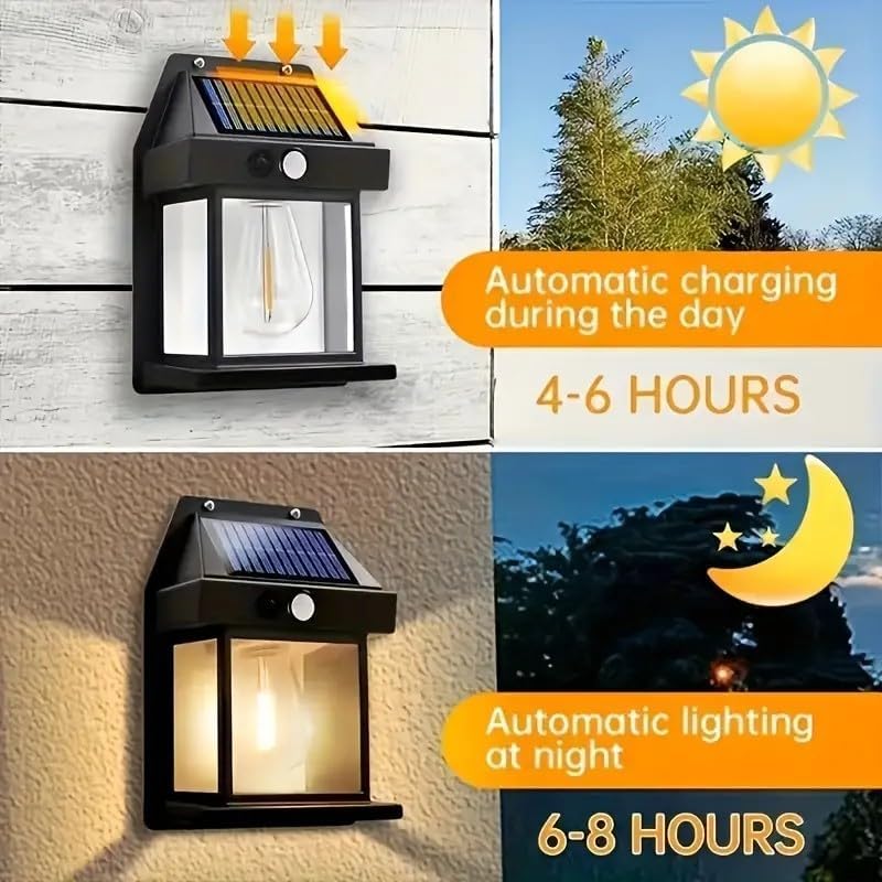 10-Pack Solar Outdoor Pathway Lights, Automatic Sensor
