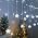 Christmas Snowflake LED Curtain Lights, 11.5ft, 96LED