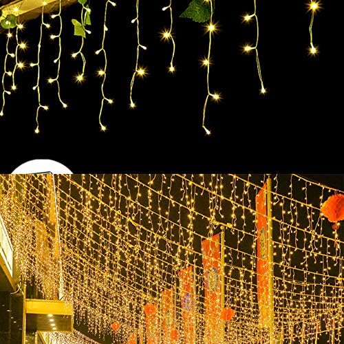 GTSYDING LED Icicle Lights, 16.4FT, 216 LEDs
