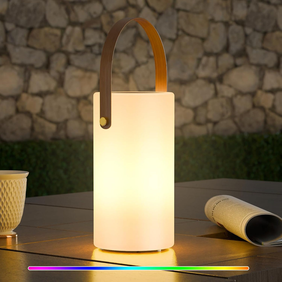 uuffoo Solar Table Lamp Outdoor Lantern 2 in 1 Rechargeable Waterproof - Field & Lumen Lighting