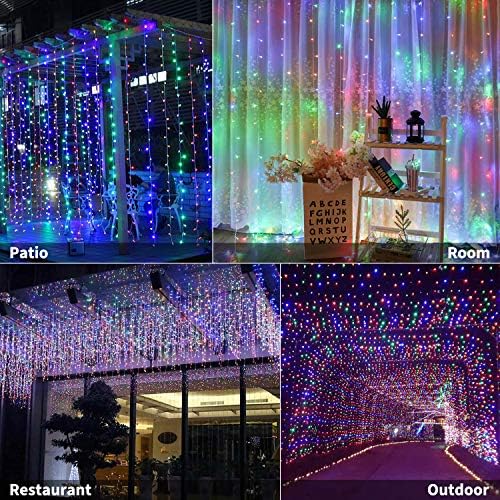 Brightown 300 LED Curtain String Lights, 9.8 FT