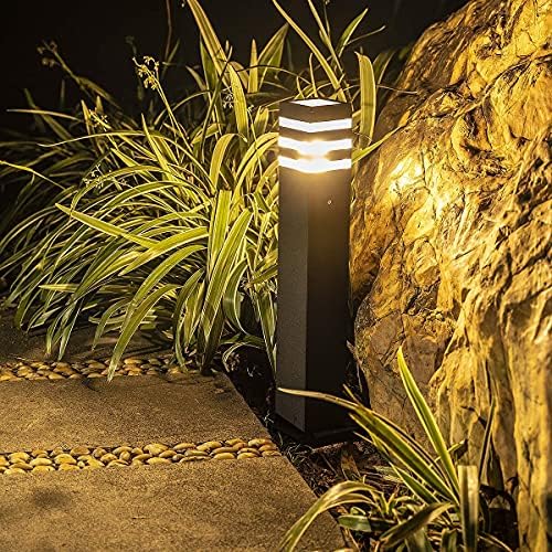 23.5in Black IP55 Waterproof Outdoor Post Light