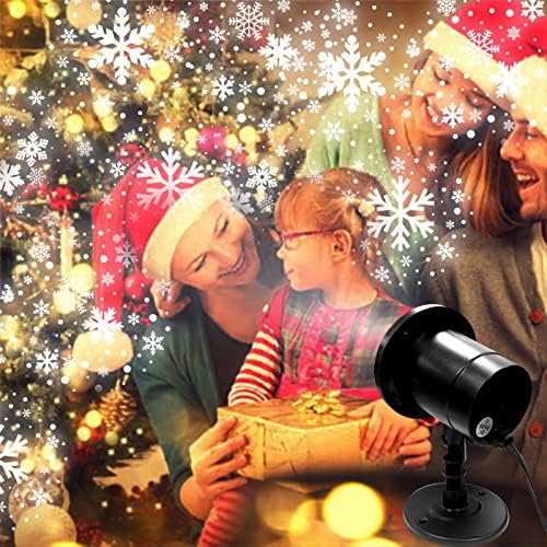 Christmas Snowflake Projector Lights, Moving Effect Outdoor