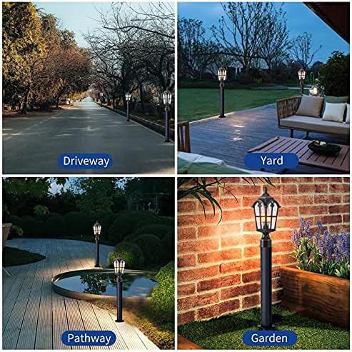 16.7" Dusk Dawn Sensor Outdoor Post Light
