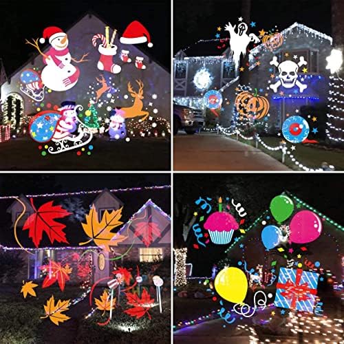 Christmas Halloween Lights Projector, 16 Slides