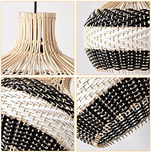 Arturesthome Handmade Woven Rattan Pendant Light