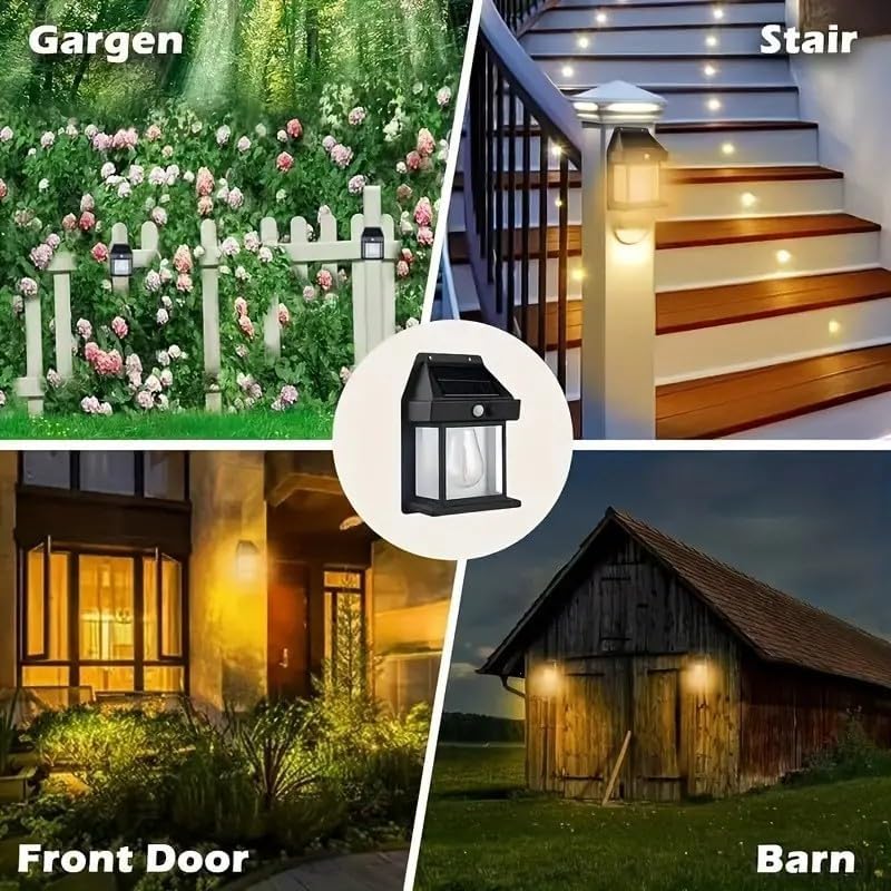 10-Pack Solar Outdoor Pathway Lights, Automatic Sensor