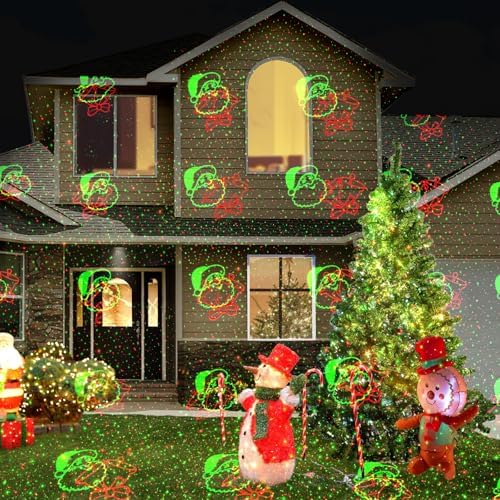 Poeland Christmas Projector Lights, 4-Theme Laser Patterns