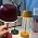 Rechargeable Cordless Mushroom Table Lamp, Red