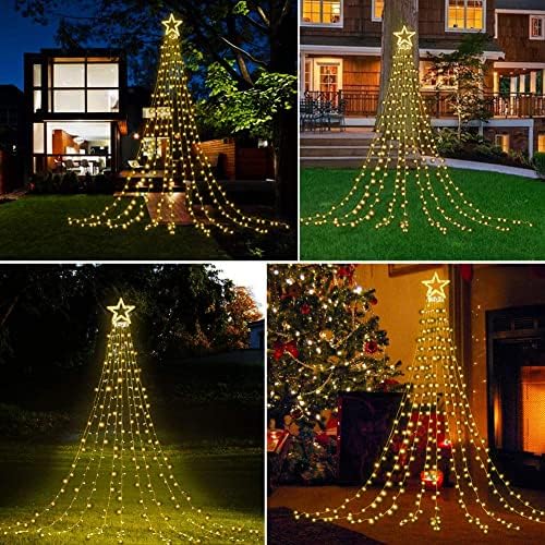 Waterfall Christmas String Lights, 317 LED