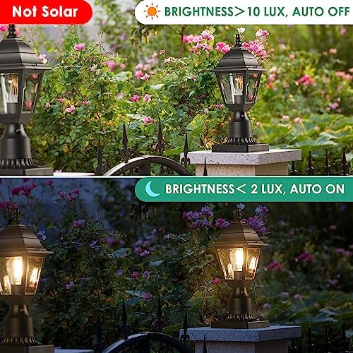 Dusk to Dawn Waterproof Outdoor Post Light