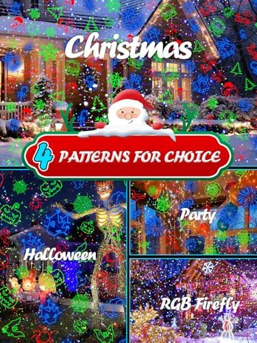 Christmas Projector Lights, 32 Patterns, RGB Firefly