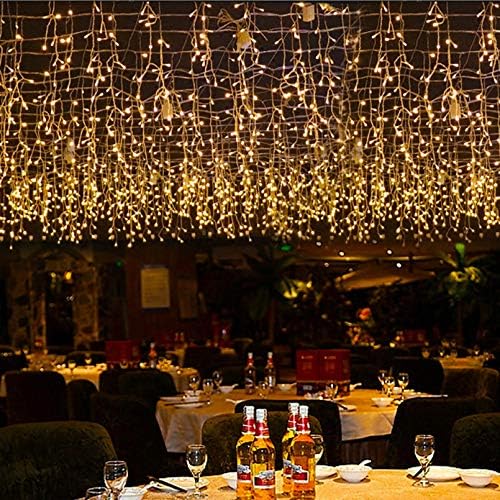 GTSYDING LED Icicle Lights, 16.4FT, 216 LEDs