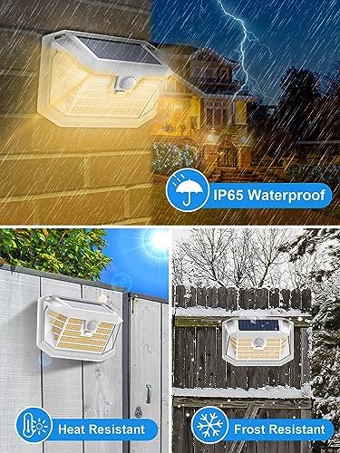 LANSOW 6-Pack Solar Motion Lights, 188 LED