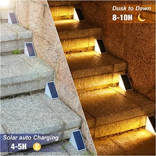 VOLISUN Solar Stair Lights, 6 Pack, Waterproof