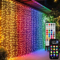 Dazzle Bright 300 LED RGB Curtain String Lights