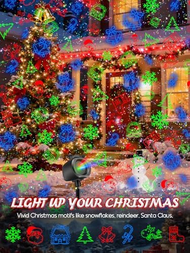 Christmas Projector Lights, 32 Patterns, RGB Firefly