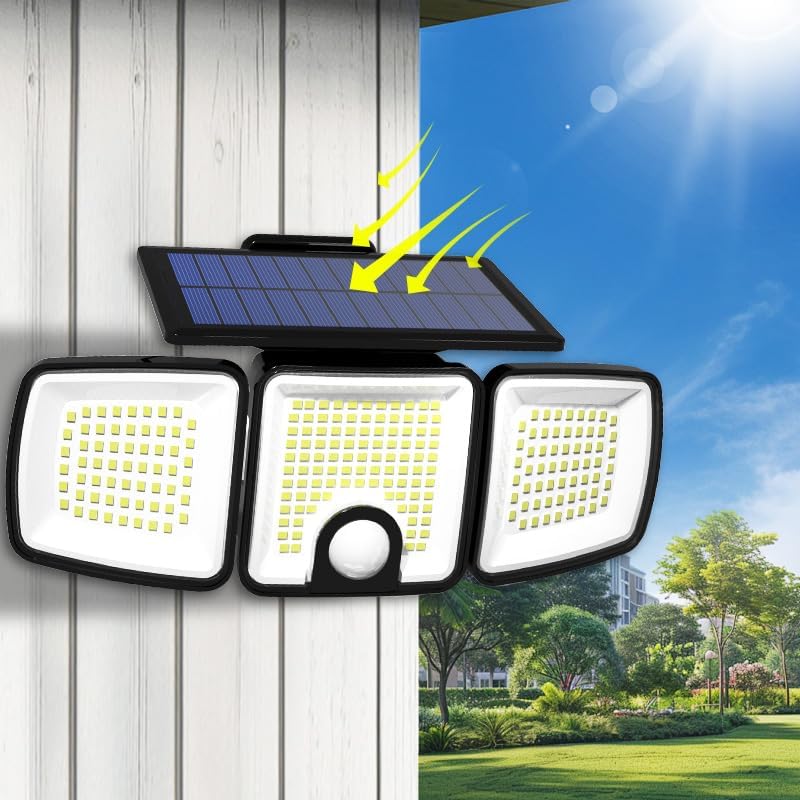 Solar Security Light, 223 LED, Motion Sensor
